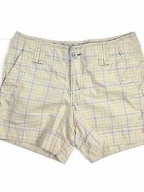 Levi's Vintage Light Beige Plaid Women's Shorts
